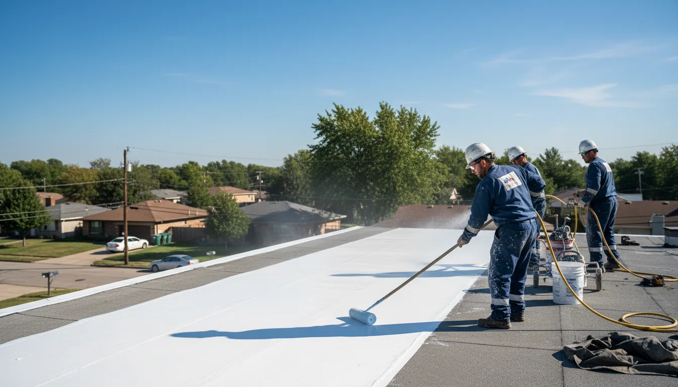 Commercial roof coating in Rebuck, PA near me